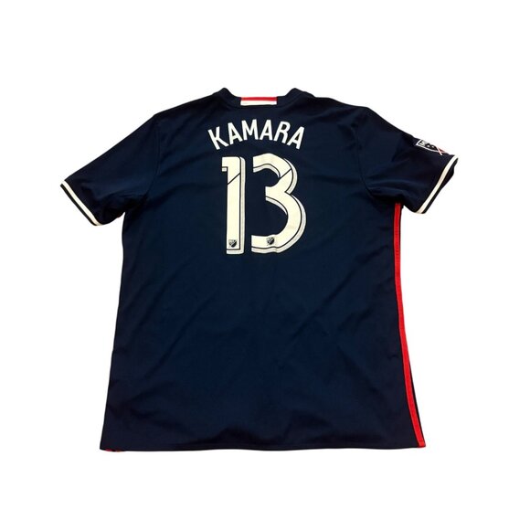 Adidas 2016 New England Revolution Kei Kamara #13 Home Kit MLS Soccer Jersey XL - Picture 2 of 8